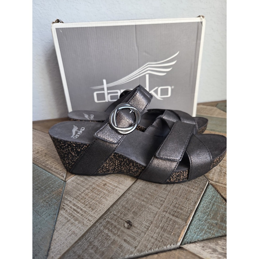 Dansko Susie Graphite‎ Milled Nubuck Women's Comfort Sandal - EU 38
